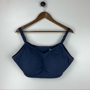 Knix Women’s Blue Seamless No Wire Bra Size XXXL Padded